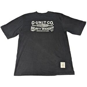 VTG G-Unit Heavyweight T-Shirt American Outlaws Black Short Sleeve - Men 2XL